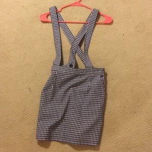 Forever 21 gingham skirt/overalls